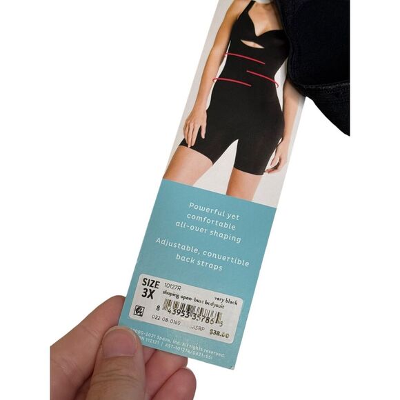 Spanx Womens Body Suit Shaping Open Bust Stretchy Sleeveless Square Neck 3XL NWT - Picture 6 of 10
